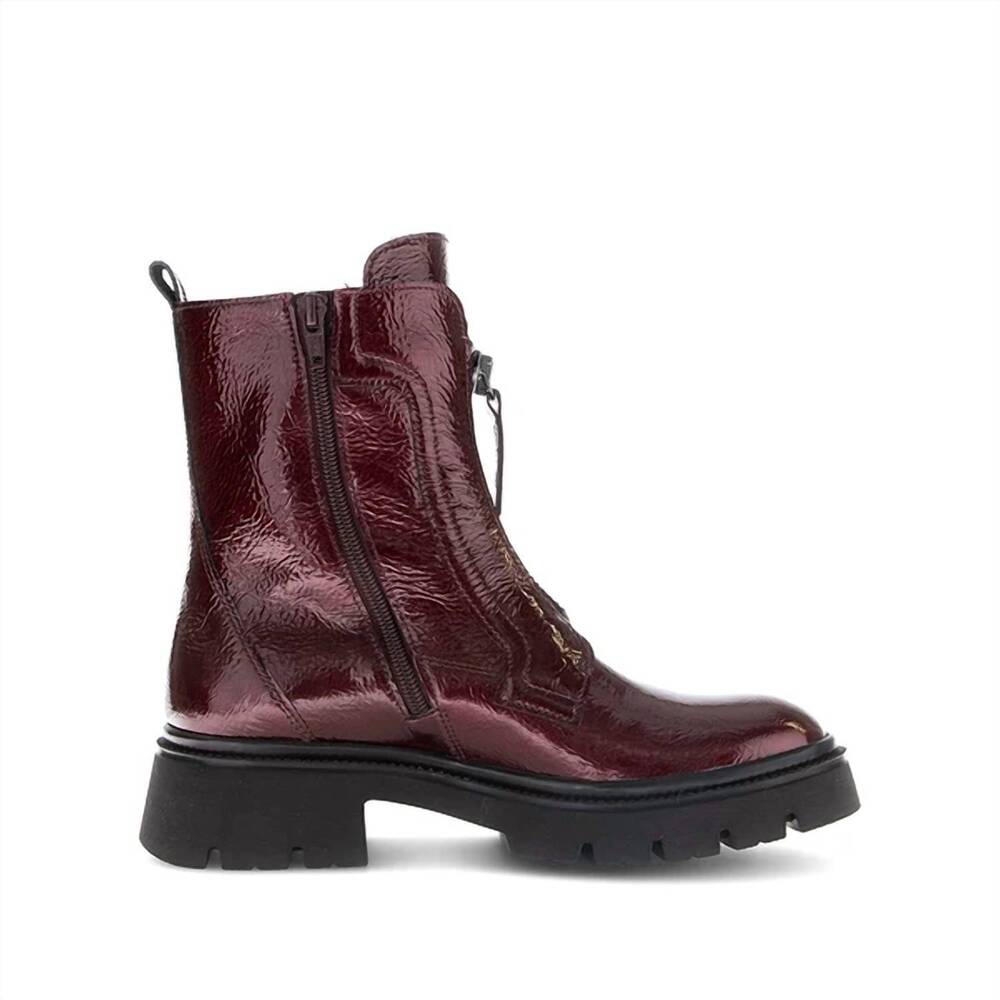 NEW GABOR women's 71.854.95 combat boot in red
